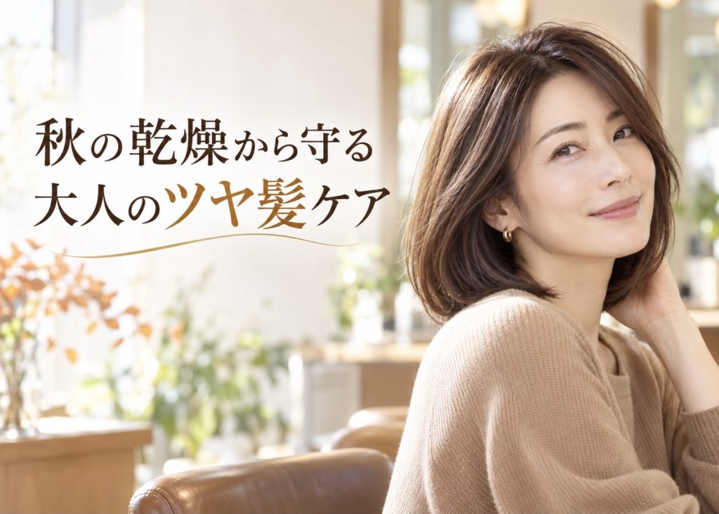 秋の乾燥で髪がパサつく？10月から始める大人のツヤ髪ケア